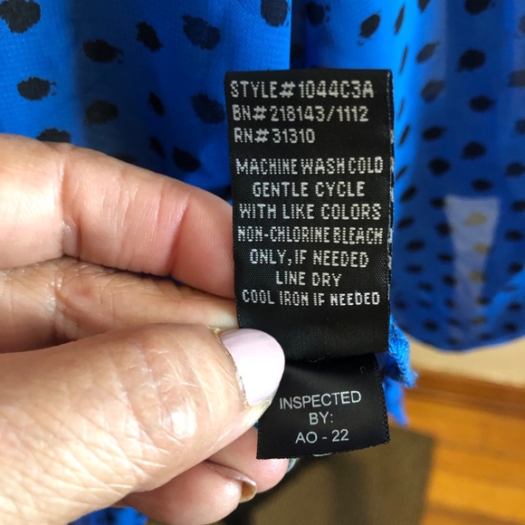 BCX sheer blouse, size large - Picture 4 of 7